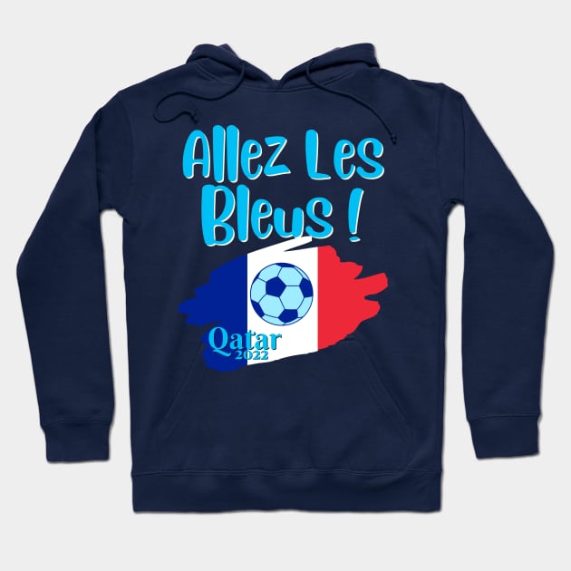 France Qatar World Cup 2022 Hoodie by Ashley-Bee